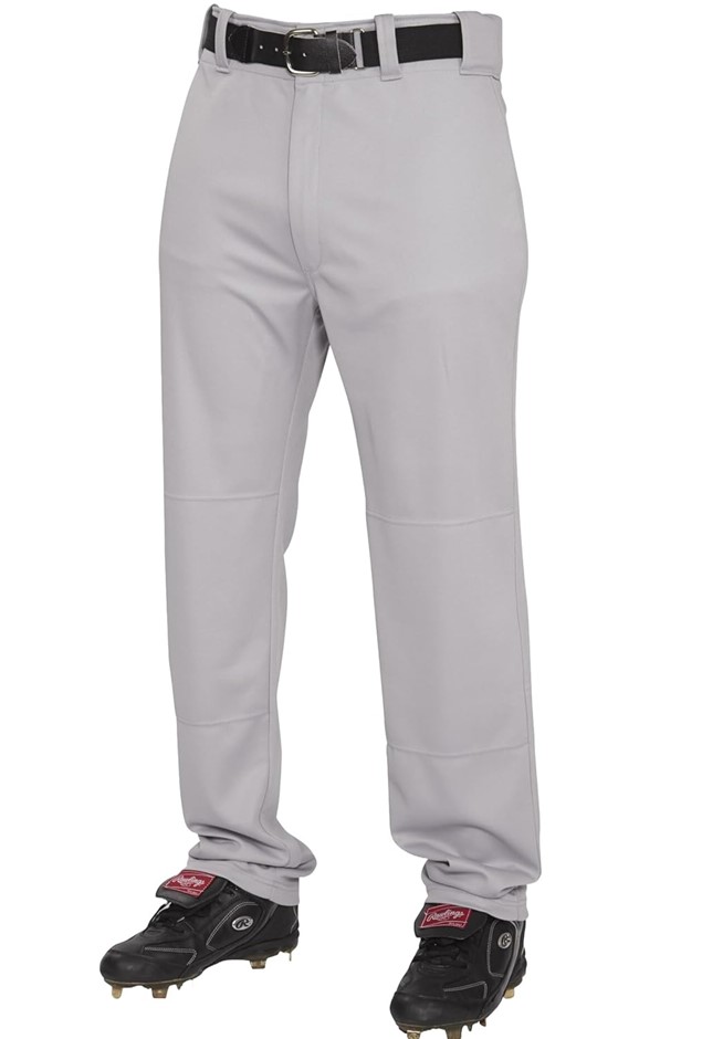 RAWLINGS Men's Semi-Relaxed Pants, Small, Blue/Grey, BP31SR. NB: Has stains