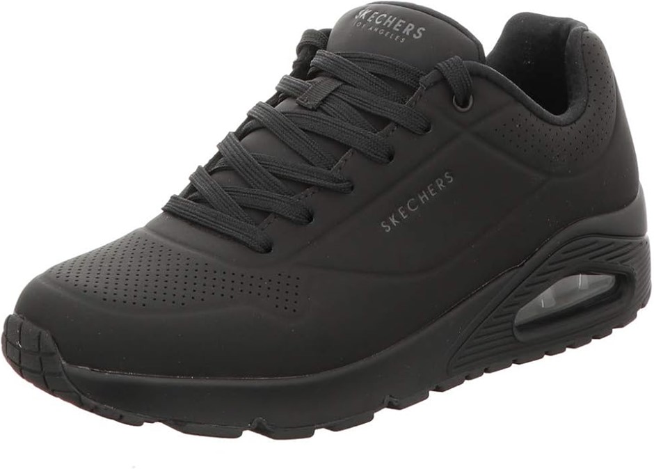 SKECHERS Men's Uno Stand On Air Shoes, Size US10 / UK9 / EU43, Black (BBK),