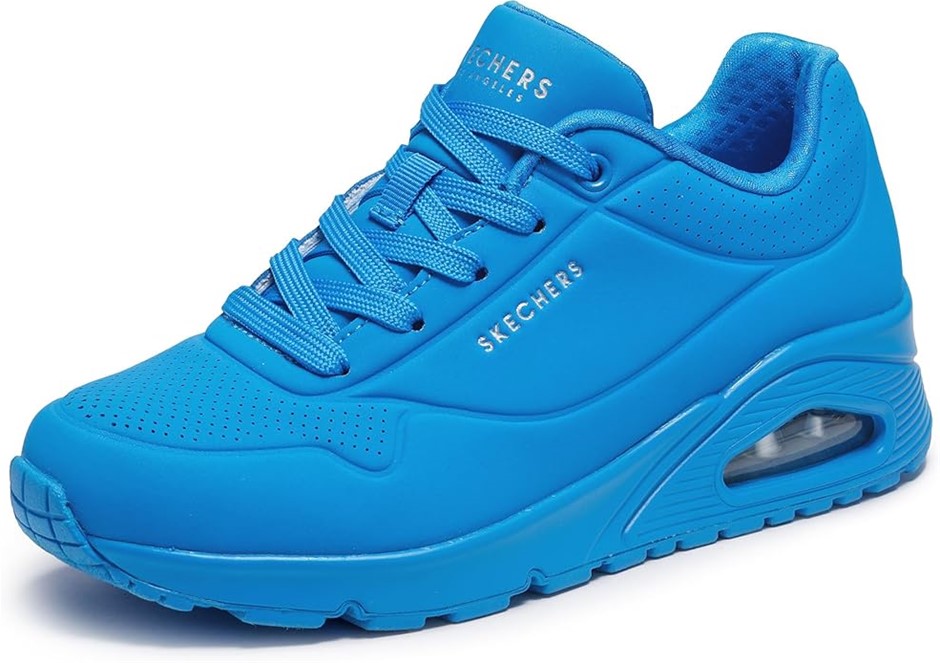 SKECHERS Women's Uno - Night Shades Lace-Up Sneaker, US6.5/EU36.5, Blue, 73