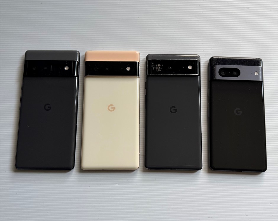 Google Pixel 7 256Gb / 6 Pro 128Gb / 6 256Gb - For Parts (Lot of 4)