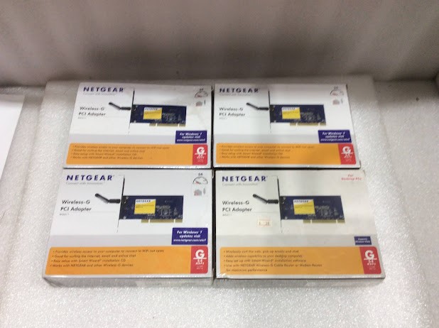 NETGEAR WG311 Wireless-G PCI Adapter - New (Lot of 4)