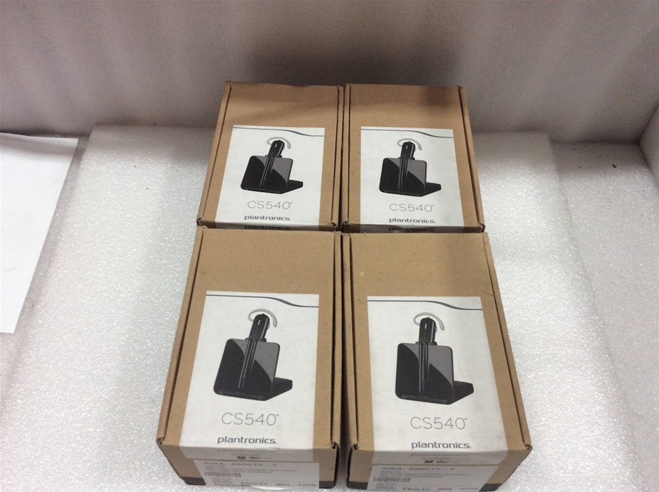 Plantronics CS540 Wireless Headsets - New (Lot of 4)