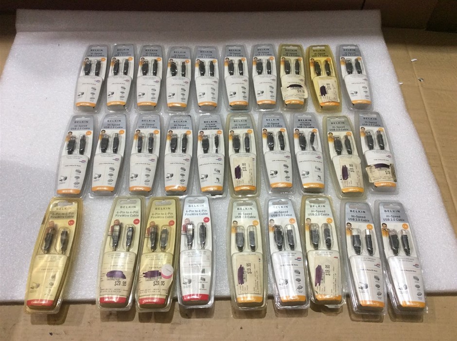 Belkin Hi-Speed USB 2.0 Cables - New (Lot of 3)