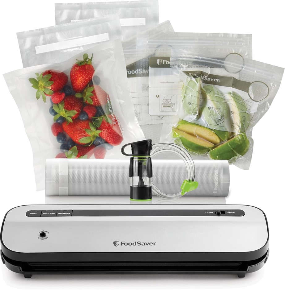 FOODSAVER Vacuum Sealer, Stainless Steel, VS1298.