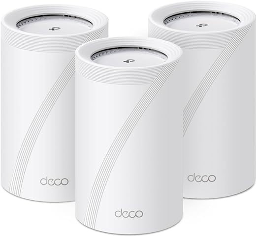 TP-LINK Deco BE14000 Tri-Band Whole Home Mesh WiFi 7, 10Gbps Port, MLO, 32