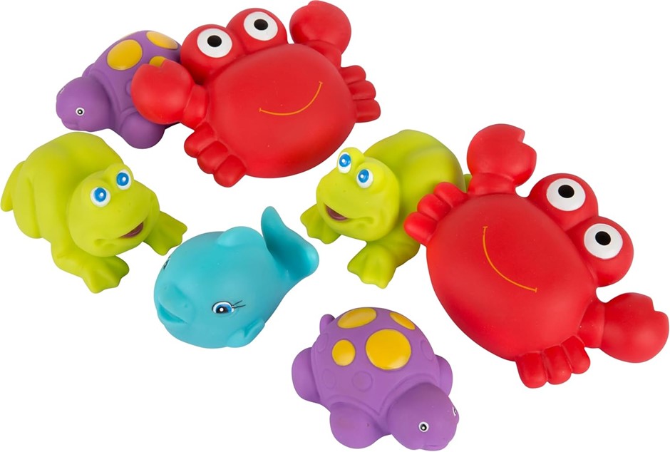 6 X PLAYGRO Floating Sea Friends, Set of 7.