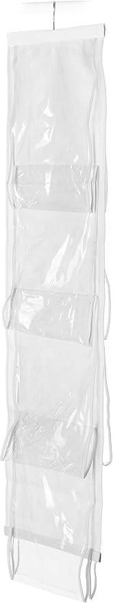 2 x Whitmor Handbag File, Clear