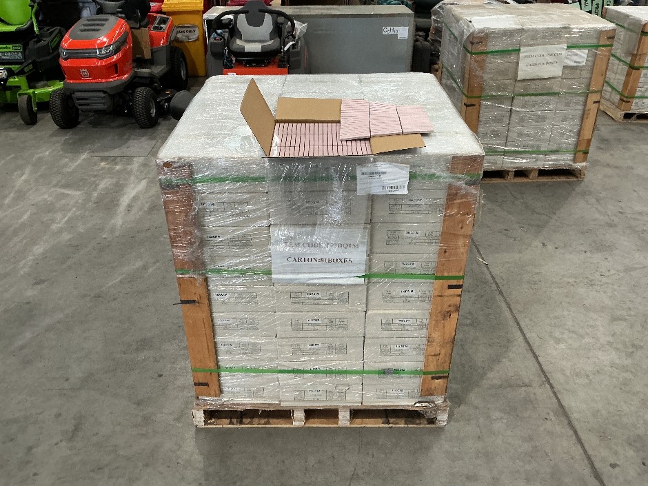 1 x Pallet Pink Stripe Tiles
