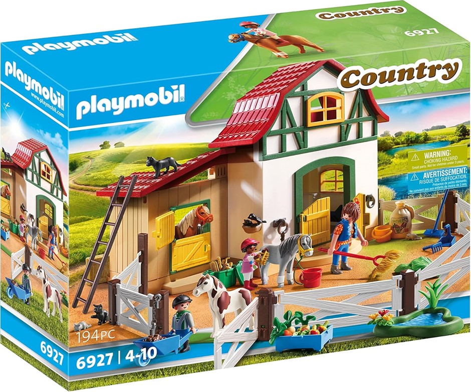 2 X PLAYMOBIL Country Pony Farm, 6927, for 4-10Yrs.