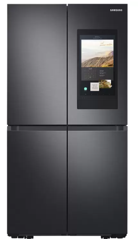 SAMSUNG Family Hub French Door 640L Fridge, Black, SRF7900BFH. NB: Good as