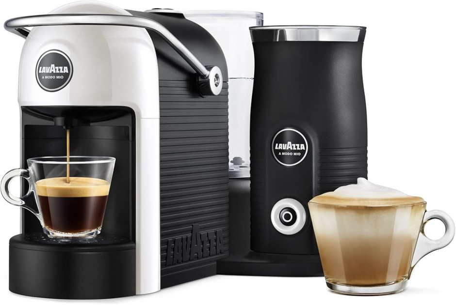LAVAZZA A Modo Mio Jolie & Milk Coffee Machine, Coffee Capsule Machine with