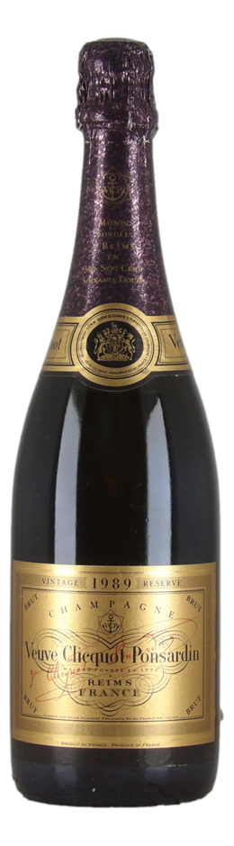 Veuve Clicquot Ponsardin Vintage Reserve Brut 1989 (1x 750mL) France