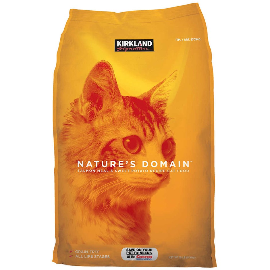2 x SIGNATURE Nature's Domain Salmon & Sweet Potato Cat Food, 8.16kg. NB: D