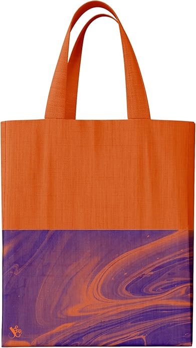 JUMBLE & CO Bits & Bobs Tote Bag - Dates & Dreams Orange. Buyers Note - Di
