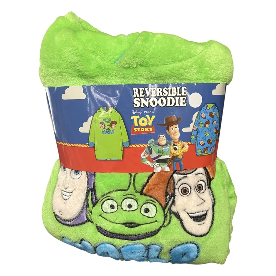 DISNEY Kids' Reversible Snoodie, Size 4/6, Green (Toy Story). Buyers Note