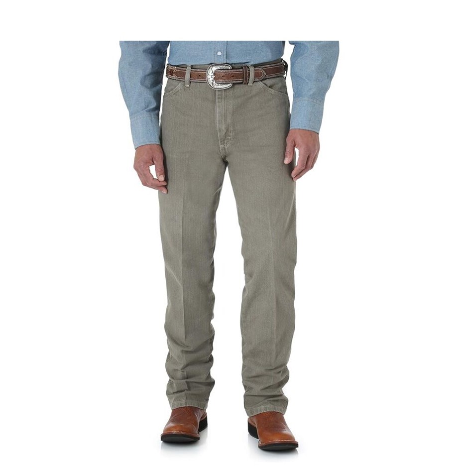 WRANGLER Men's Cowboy Cut Slim Fit Jean, Size 28x32, 100% Cotton, Trail Dus