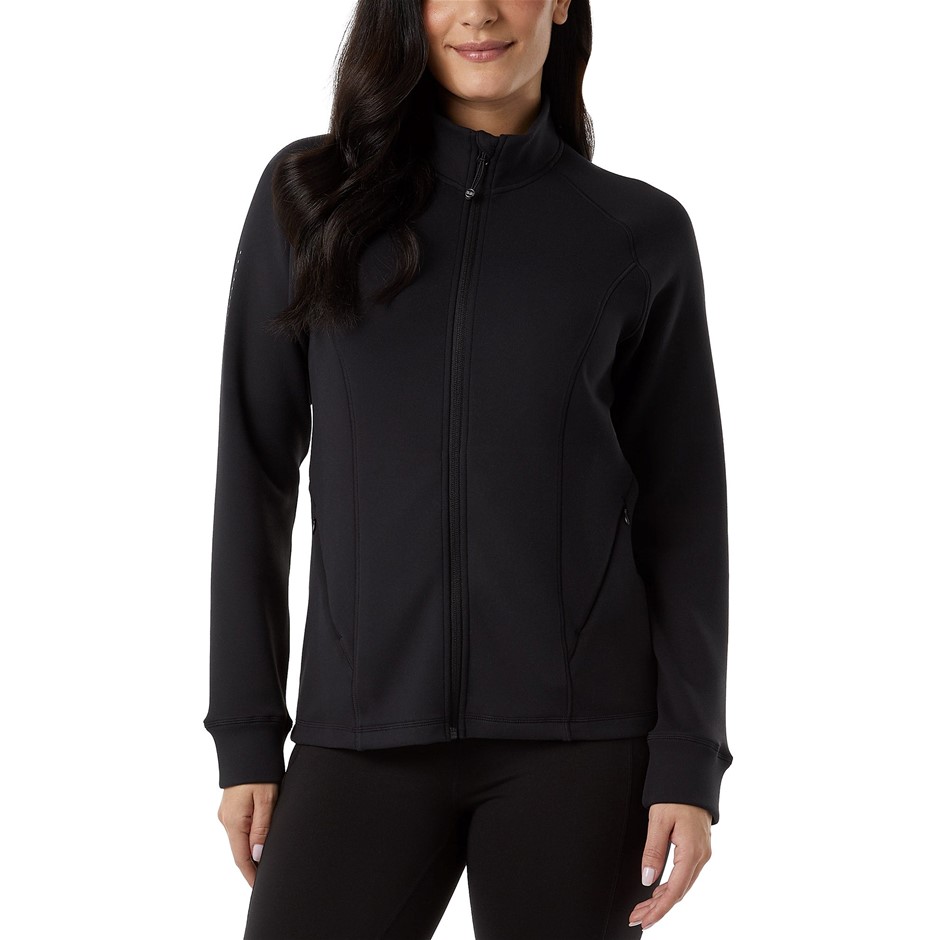32DEGREES Women's Tech Zip Jacket, Size S, Black. Buyers Note - Discount F