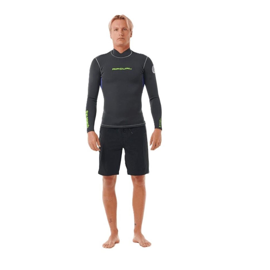 RIP CURL Men's Dawn Patrol Long Sleeves Wetsuit Top, Size M, Wild Berry (21