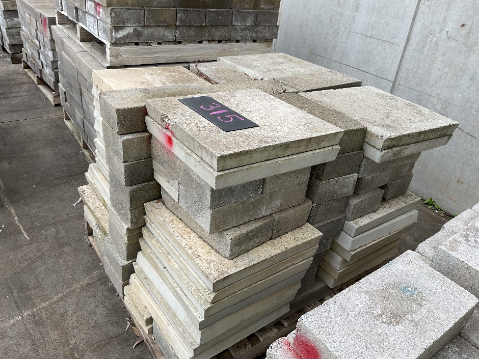 Pallet of Assorted Concrete Pavers