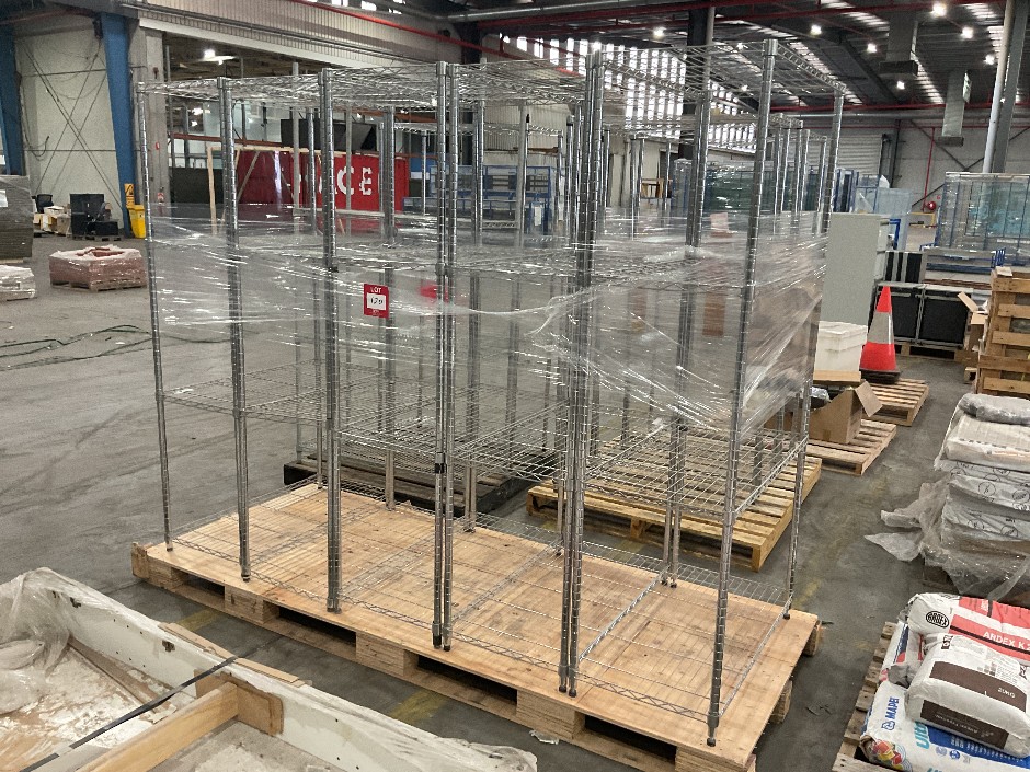 <p>5x Steel Shelving Units</p>