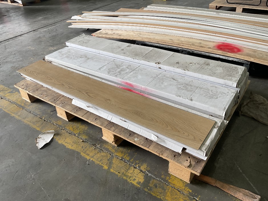 Pallet of Laminate Flooring Planks