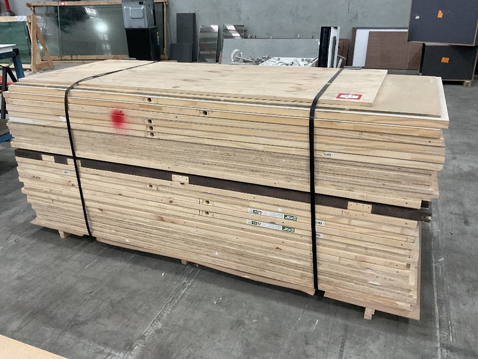 Pallet of Assorted Hume Timber Doors
