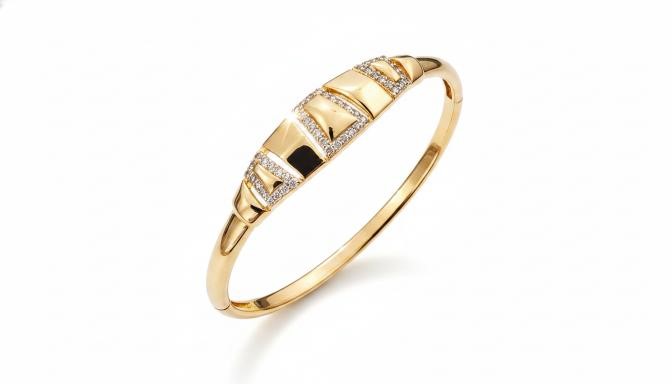 18KGF/ITALY Rose Gold Filled bangle -(stamped 18KGF/ITALY)-Bonus Gift