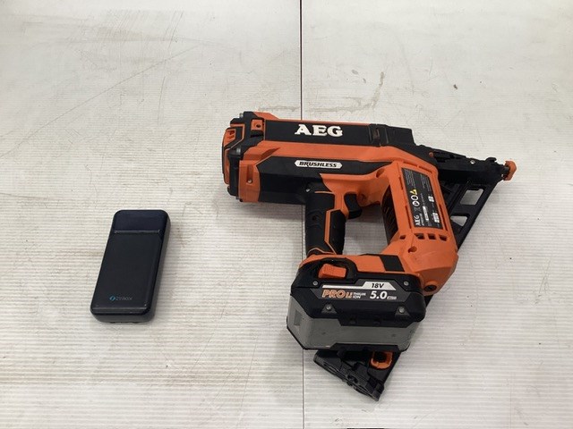 AEG Nailgun And Portable Phone Charger