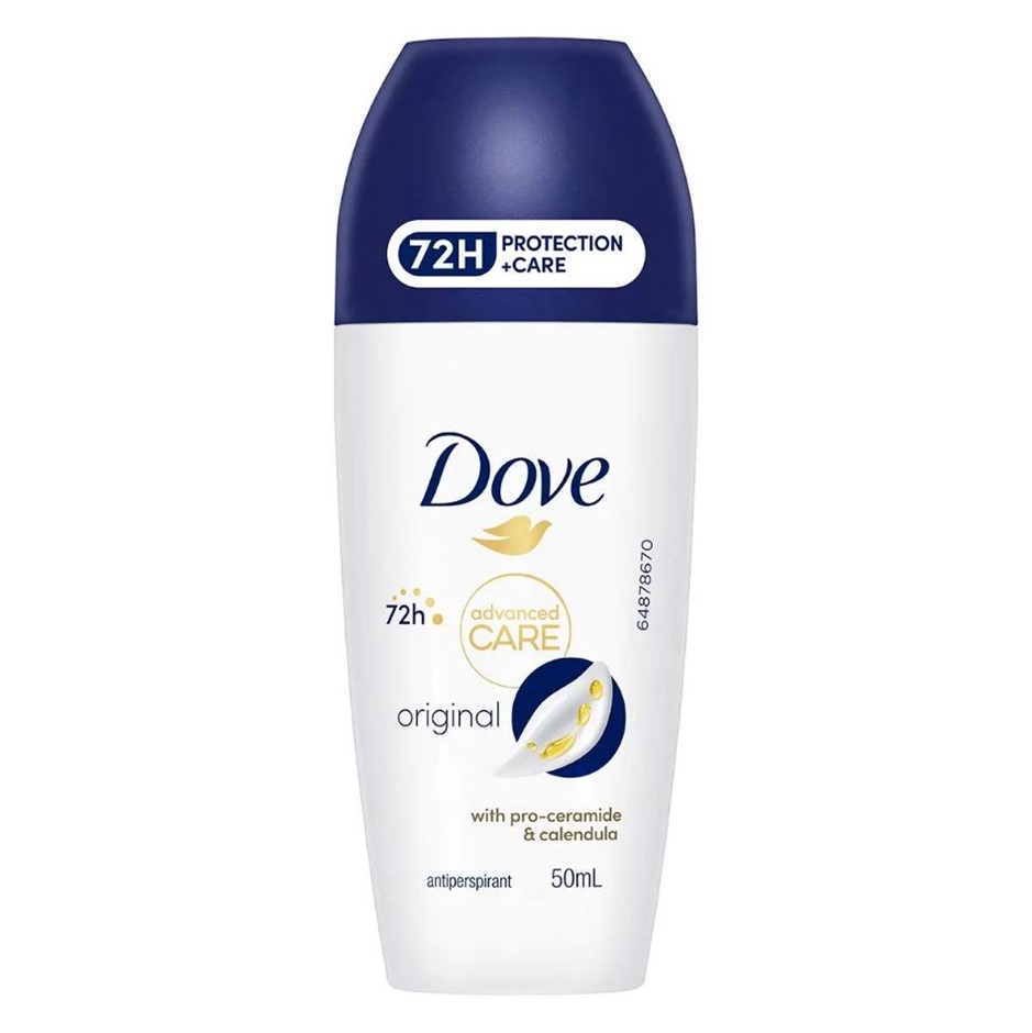 6 x DOVE Women Advanced Care Roll On Antiperspirant Deodorant 72H Protectio