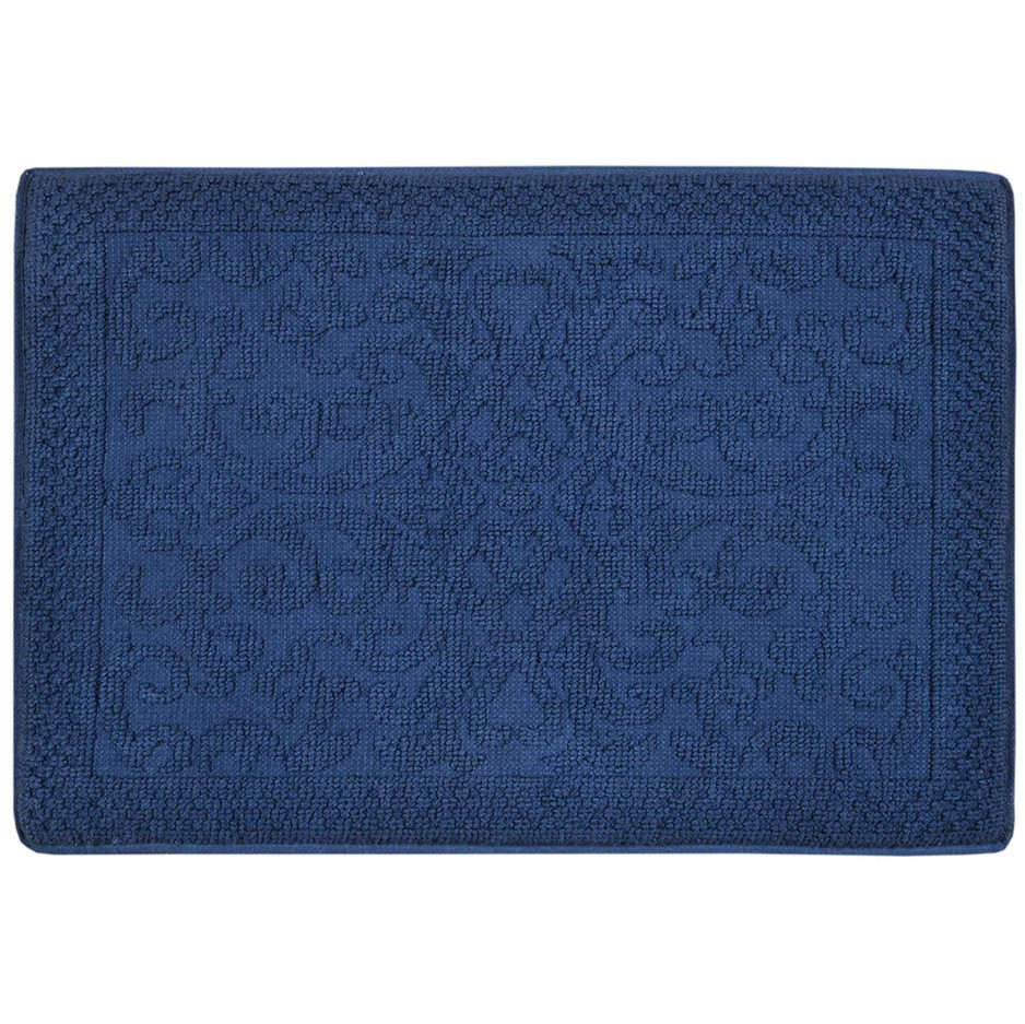 3 x RIVIERA HOMES Floor Bath Mats, Incl: 2 x Blue & 1 x Grey.