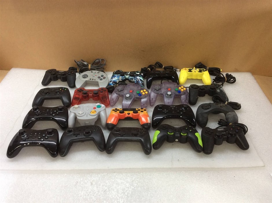 Mixed Brand Game Controllers (Lot of 20)
