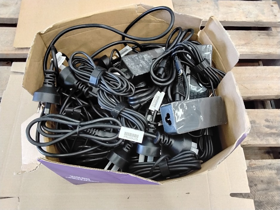 <p>Assorted Lenovo power cables</p>