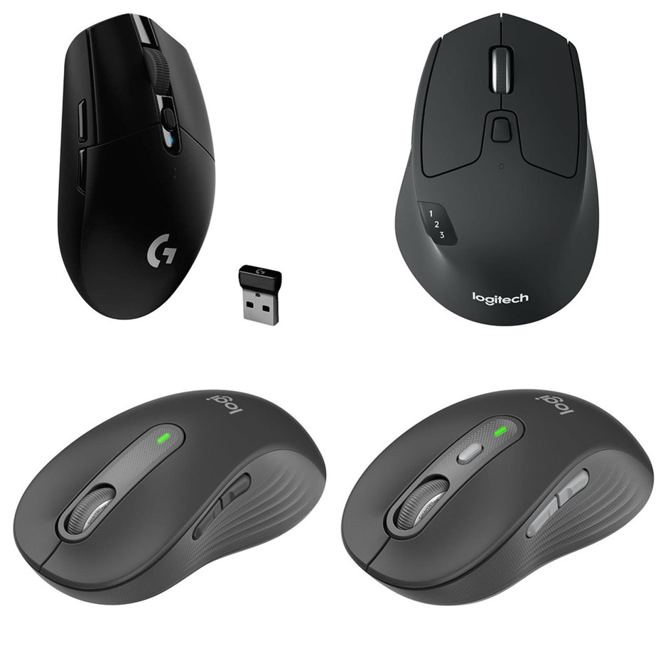 4 x LOGITECH Wireless Mouse. 1 x LOGITECH G305 Lightspeed Gaming Mouse. 1 x