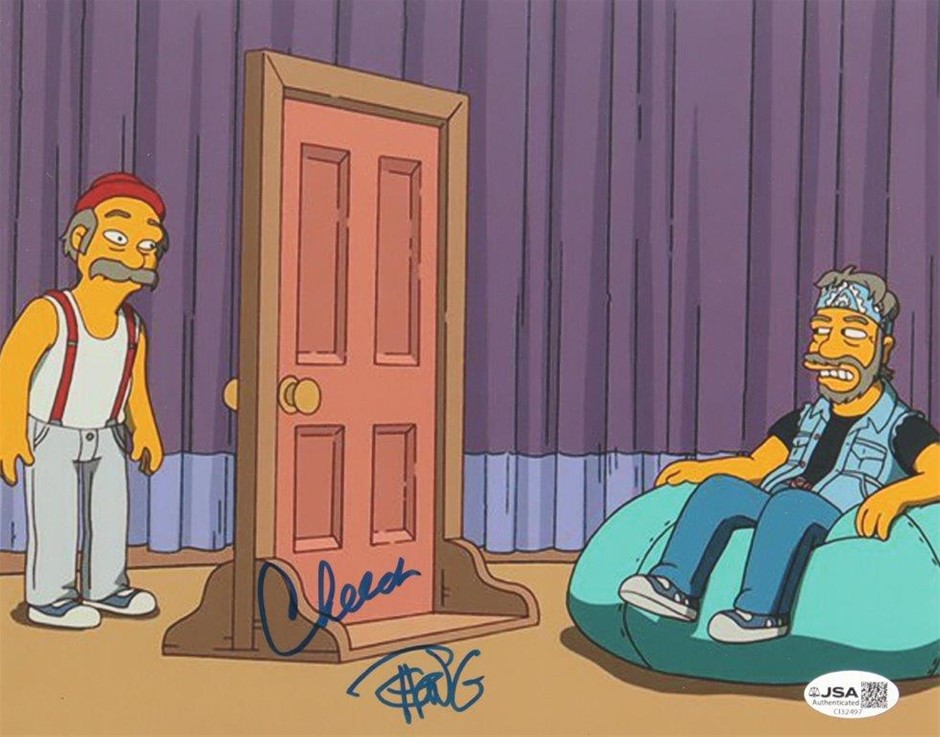 Cheech And Chong Signed 'The Simpsons'