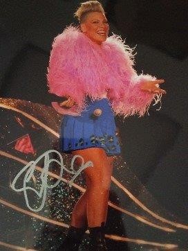 PINK SIGNED CONCERT PHOTO