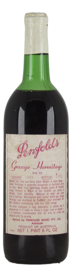 Penfolds Grange Hermitage 1969 (1x 1PT6FLOZ), SA.
