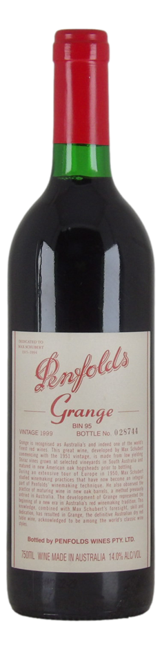 Penfolds Bin 95 Grange 1999 (1x 750mL) SA.
