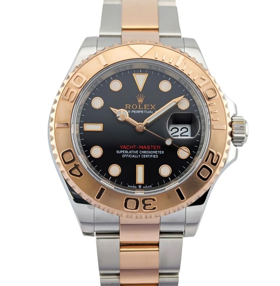 ROLEX 126621 YACHT-MASTER 40 EVEROSE BLACK DIAL 40MM 2022 BXP & COA