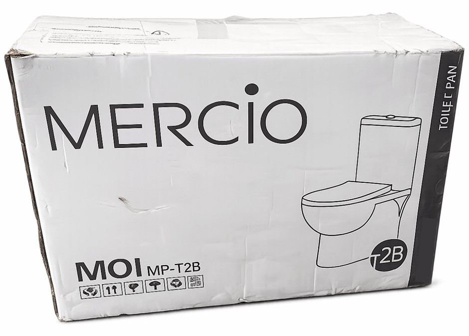 MERCIO Back To Wall Toilet Pan, White MP-T2B (Unit Only) (680x420x460mm)