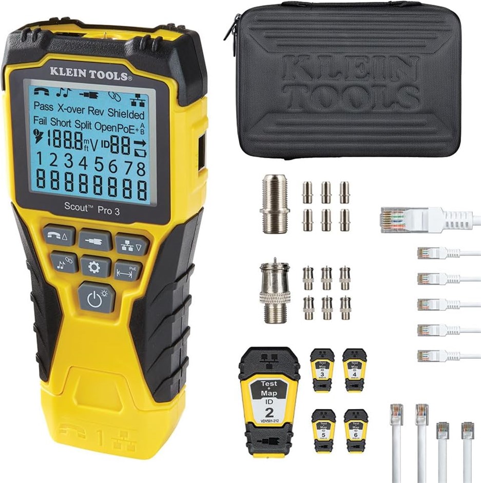 KLEIN TOOLS VDV501-853 Scout Pro 3 Cable Tester Professional Test Kit – Voi