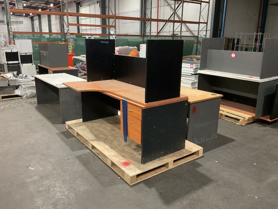3x Timber Laminate Desks
