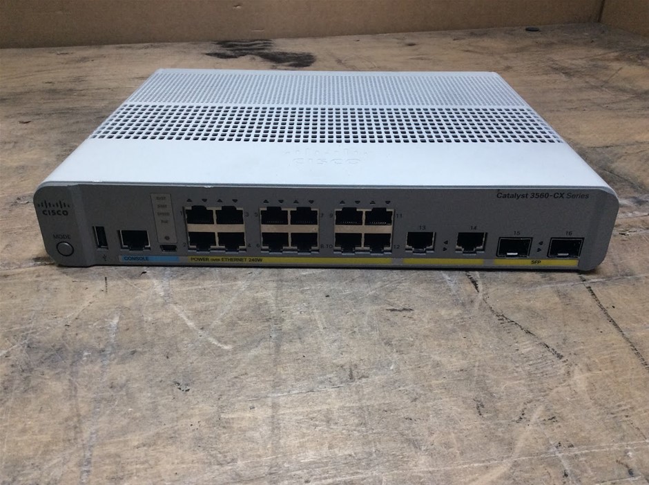 Cisco Catalyst 3560-CX WS-C3560CX-12PC-S Network Switch