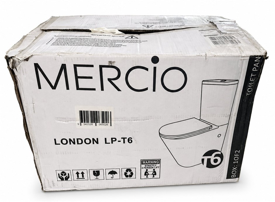 MERCIO London Back To Wall Toilet Pan, White LP-T6 (Unit Only) (625x425x425