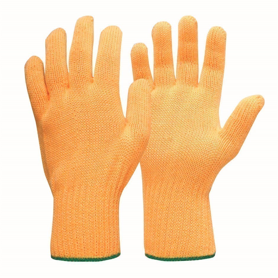 24 x Pairs Knitted Industrial Gloves, Size L, Polyester/Acrylic