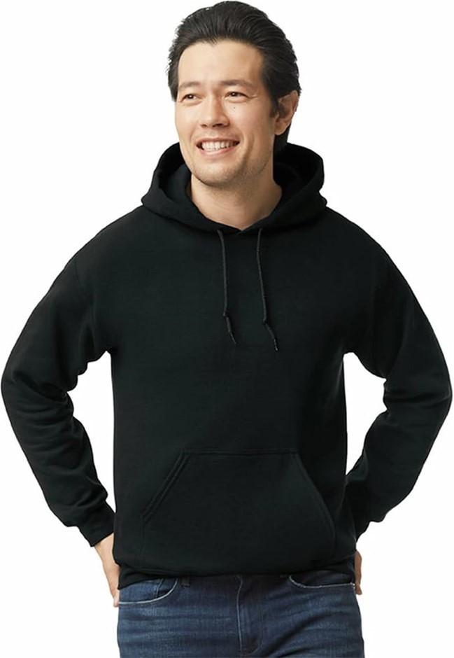 Gildan Men's G18500 Fleece Hooded Sweatshirt, Medium, Black Buyers Note -