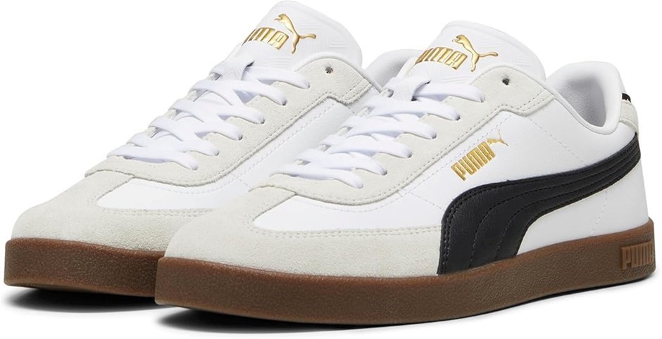 PUMA Men's 9-T Sneaker, Size US8/EU40.5, White/Puma Black/Alpine Snow, (398