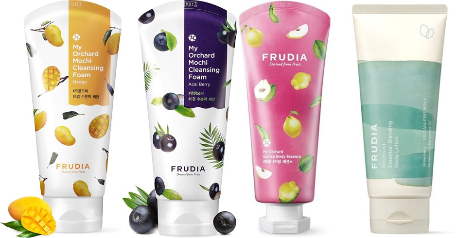 FRUDIA My Orchard Cleansing Foam Duo 120g x2, Quince Body Essence 200ml & R