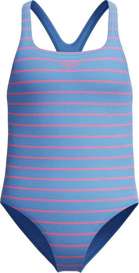 Speedo Junior Girls Stripe Print Medalist One Piece AU KIDS 6