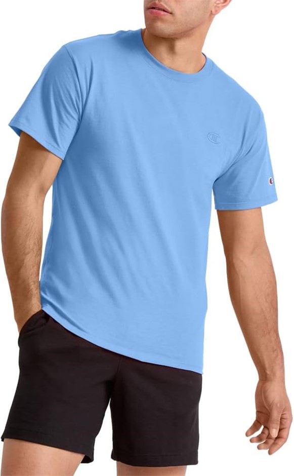 Champion Medium Weight Men's Crew Neck T-Shirt Text (Reg Large) Logotipo C