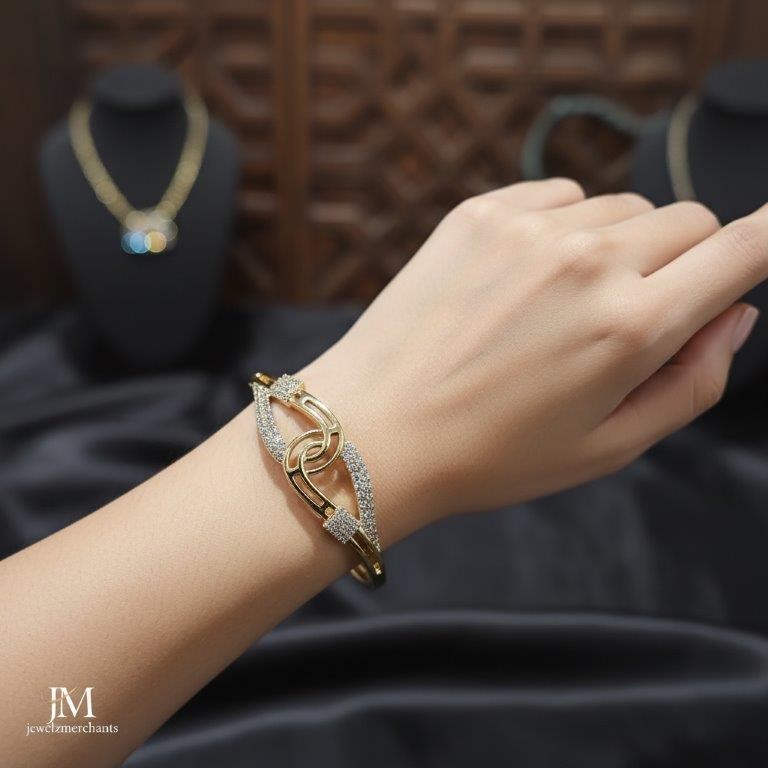 18K/Italy Gold Filled Bangle -(stamped 18K/Italy)-Warranty Quality-Bonus
